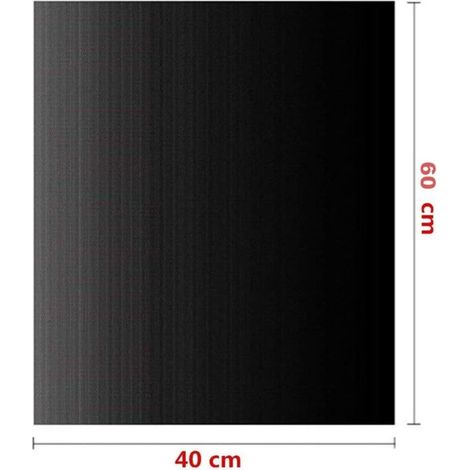 Tappetino per griglia 40 x 60 cm, set da 5 pezzi, adatto per griglie a gas, elettriche e a carbone, con rivestimento antiaderente, riutilizzabile, facile da pulire, ritagliabile.