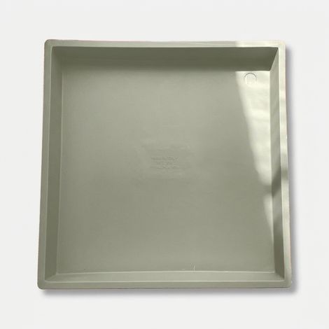 Soucoupe carrée d'extérieur en polyéthylène - Blanc (1/2)