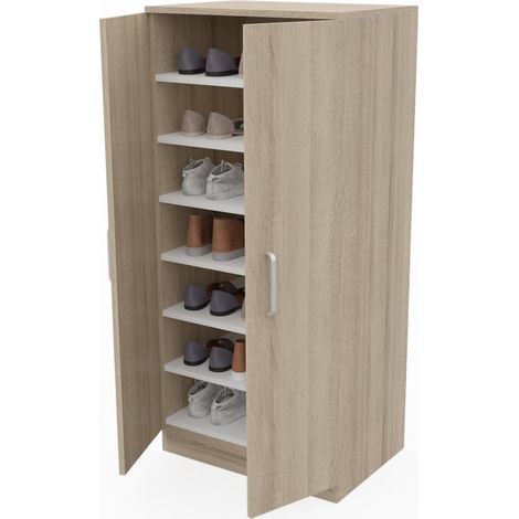 zapatero con puertas guardar cajas o ropa consola amplio armario organizador (1/5)