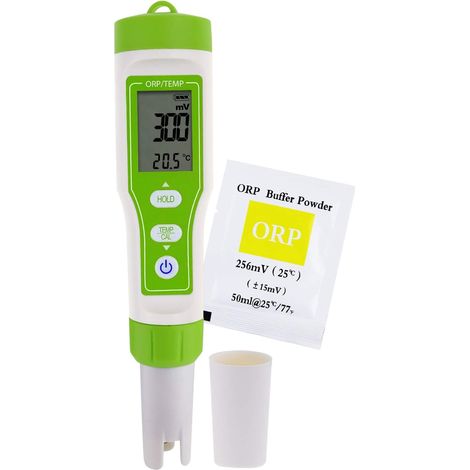Numérique ORP Mètre avec Automatique Étalonnage & ORP Tampon Poudre, -12001200mV Haut Précision ORP Testeur pour Essai Eau (1/5)