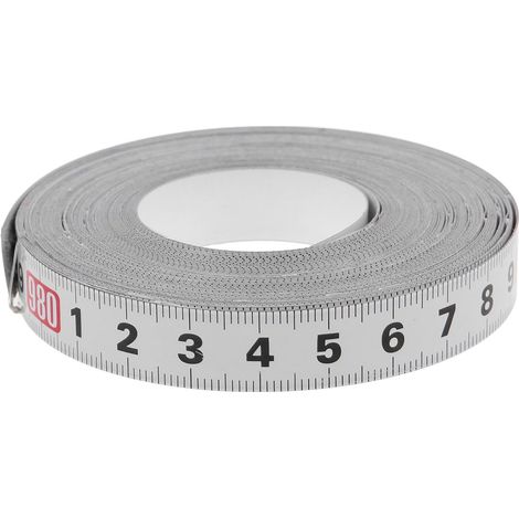 Mètre Ruban Adhésif Autocollant 10 m Acier Au Carbone Règle Graduée Outil De Mesure Pour Travail Du Bois Précision Solide Usage Professionnel