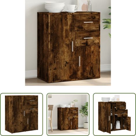 Holzwerkstoff - Sideboard Räuchereiche 60x31x70 cm Holzwerkstoff (1/5)