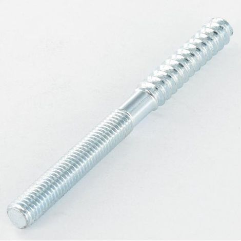 Vis mixte pour pied de lit 4X35 25 Mm fileté bois 3 Mm partie lisse 7 Mm fileté métaux Acier zingué-1 pièce