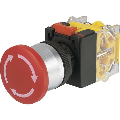 TRU COMPONENTS LAS0-A3Y-11TS Not-Aus-Schalter 250 V/AC 5 A 1 Öffner, 1 Schließer IP40 1 St.
