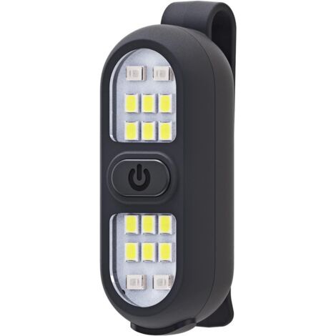 Lot de 1 Lampes de Course à Pied à Clipser Rechargeables lumière de sécurité pour Coureurs Lampe de Poche Mains Libres Lampe de Travail LED Clignotante Clignotant Jogging Promenade Camping randonnée