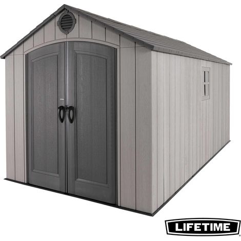 Abri de jardin 11.15 m2 / 2.44x4.57m LIFETIME (1/5)
