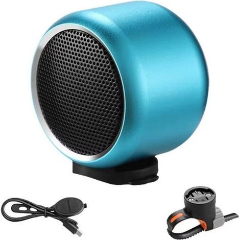 Petit Haut-Parleur Portable pour Vélo, Haut-Parleur de Sans Fil, étanche, Stéréo, pour Cyclisme, Son Puissant, Douche, Bleu (1/2)