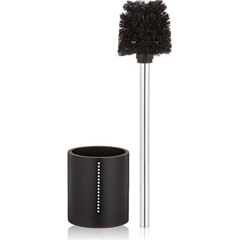 Portascopino per WC Diamond nero con strass (1/4)