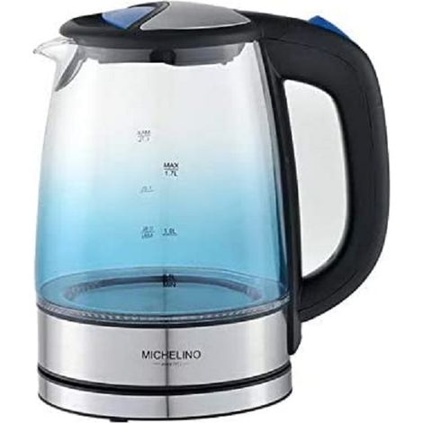 Michelino Glas-Wasserkocher 1,7 Liter LED 74342