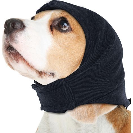 1 couvre-tête apaisant pour chien, protection des oreilles anti-tremblements, soulagement de l'anxiété, utilisation en cas d'hématome ou de torsion de la tête (1/5)