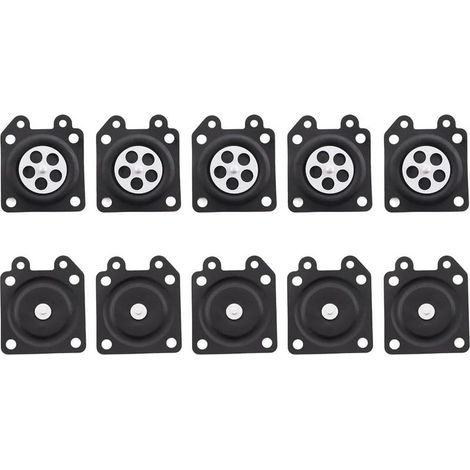 Lot de 10 membranes de carburateur pour carburateur Walbro WA & WT pour de nombreux outils de jardin par exemple Stihl, Partner, Echo, Efco, Alpina, Fuji, Robin, Tanaka, Shindaiwa, (1/4)
