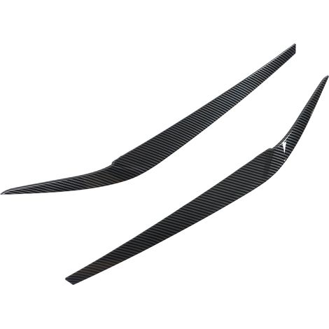 Lot de 2 enjoliveurs de phares avant gauche et droit de remplacement pour BMW Série 5 G30 G31 G38 F90 M5 525i 530i 540i (2017-2021), style fibre de carbone (1/5)