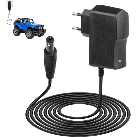 Chargeur 12V 1A avec Témoin Lumineux LED pour Voiture Électrique Enfants Rouge en Charge Vert Chargé Batterie Plomb Acide Universelle Internationale ÉLectrique Moto SUV ATV Car Enfants Sécurisée (1/5)
