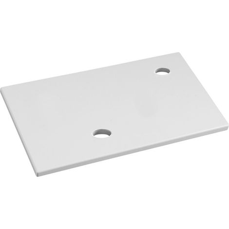 Planche pour lavabo MINOR 40x22,5cm, mitigeur à droite, marbre coulé, blanc (1/4)