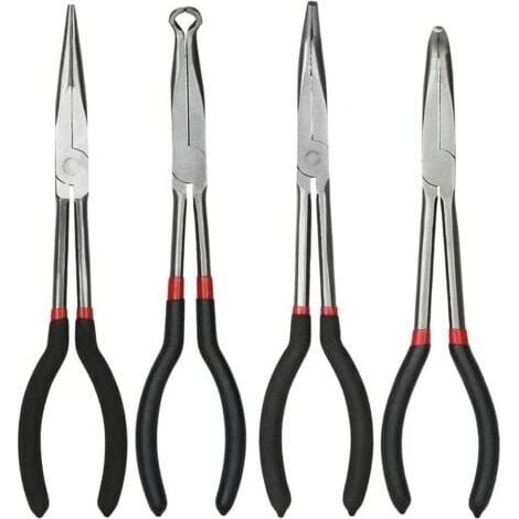 11"/28cm Long Nose Pliers Set - Set of 4 Long Nose Pliers for Various Purposes MUMU (1/4)