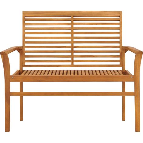 Maison Exclusive - Gartenbank 112 cm Massivholz Teak