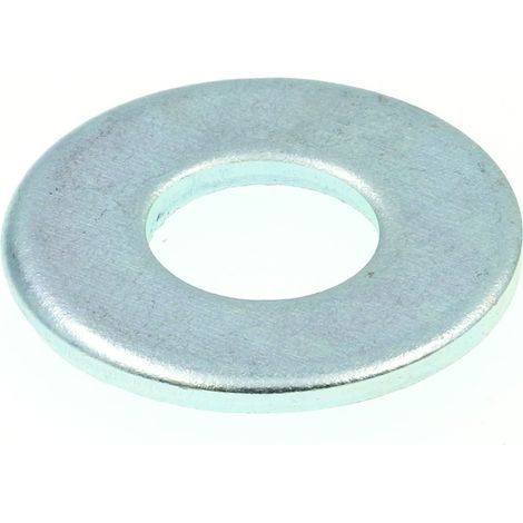 Rondelle plate, 3/8 en, Acier zingué, Lot de 100