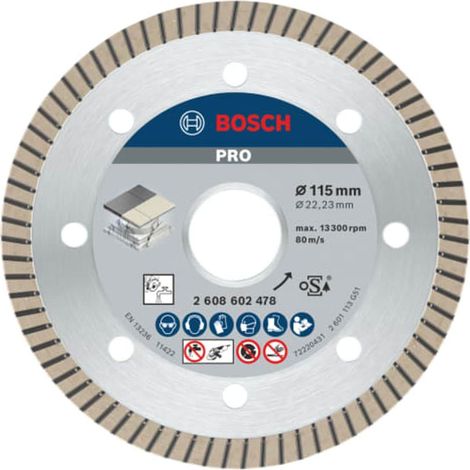 Bosch Diamond cutting discs PRO Ceramic Diamond Disc 115 x 22.23 mm 2608602478