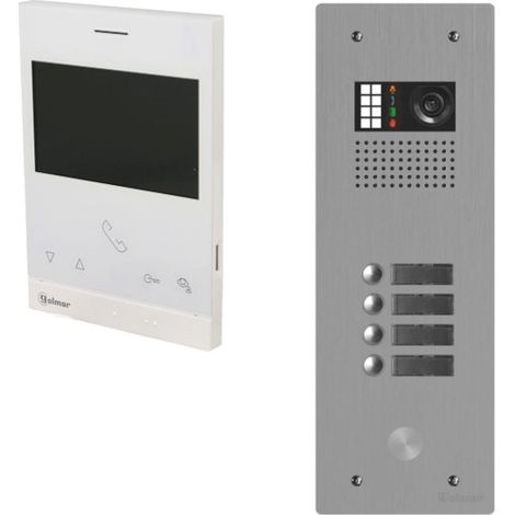 Kit visiophone collectif avec 4 écrans 1 rangée GOLMAR G2+ (1/2)