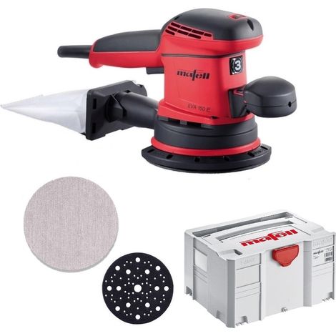 Mafell Exzenterschleifer EVA150 E3 T-MAX + Schleifgitter Abranet P80 35Stk 150mm (1/5)