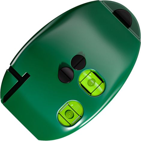 Niveau laser infrarouge professionnel angle droit mini portable haute précision faisceau rouge puissant niveau à bulle horizontale 90° avec 2 piles AAA (1/5)