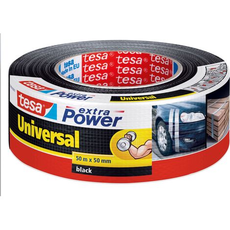Ruban adhésif toilé tesa® extra Power tesa 56389-00001-05 noir (L x l) 50 m x 50 mm caoutchouc 1 pc(s)