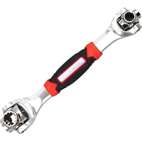 Clé à douille 48 en 1, tournevis multifonction à rotule 360°, outil de réparation non magnétique, clé polyvalente orientable. (1/5)