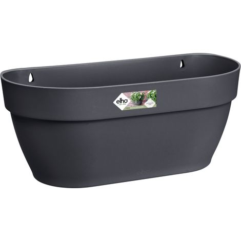 Elho Vibia Campana Mural 35 - Noir - L 35 x B 16.2 x H 15 cm - Balconextérieur - 100% recyclé (1/5)