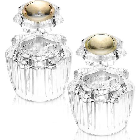 Poignées de robinet de salle de bain de rechange, poignées de robinet de baignoire (1 paire) et 2 boutons pour eau froide (1/5)