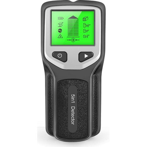 Détecteur mural multifonction numérique portable HW430 5-en-1 à faisceau laser
