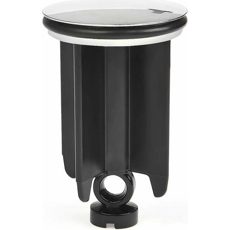 [NON UTILIZZATO] Tappo per lavandino Ersandy ⌀ 40 mm regolabile in altezza per bagno, tappo universale per lavandino in lega di alluminio - Nero