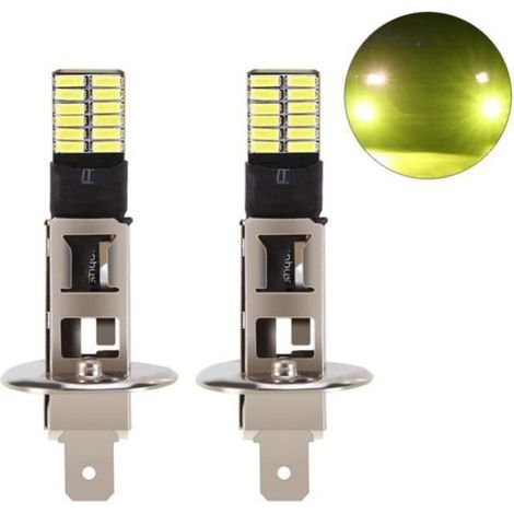 Ampoule de brouillard 24-SMD H1 6500K Blanc LED (1/4)