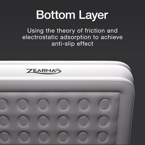 Single Inflatable Mattress 190 x 100 x 40 cm Self-inflating with Built-in Electric Pump, Single Inflatable Bed, Flocked Area, Waterproof, Single Guest Bed for Home and Camping (1/2)