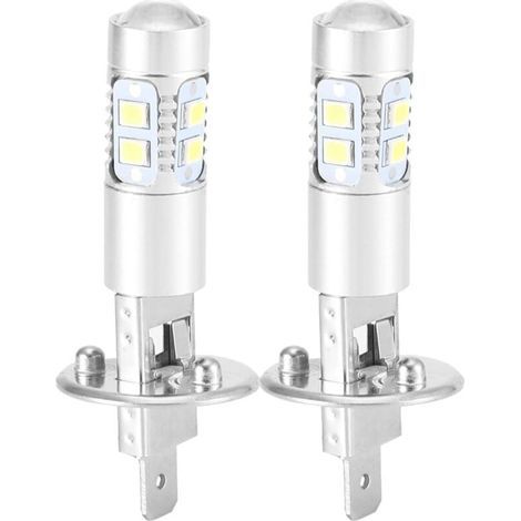 Ampoule Led H1 100w, Ampoules De Phare Feu De Brouillard 360 Degrés Phare Ampoule Led 2pcs H1 6000k Super Blanc 100w Led Kit Ampoules Phares H1 Led Voiture Luces Leds H1 h1 100w (1/2)