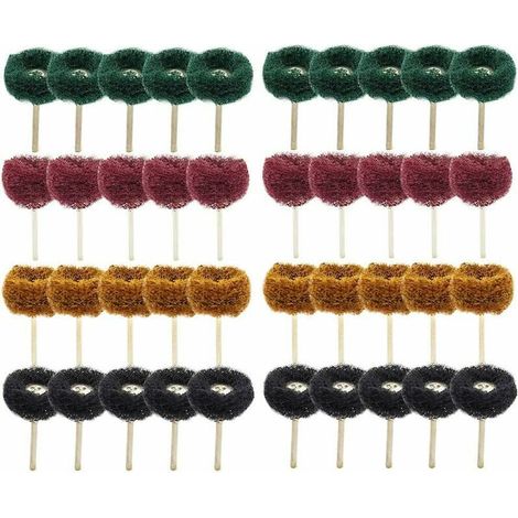 VURAHOME - 40Pcs 1(25mm) Roue abrasive Roue de polissage pour Dremel Outil rotatif (1/5)