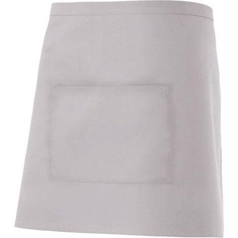 Delantal Corto Con Bolsillo GRIS HIELO U