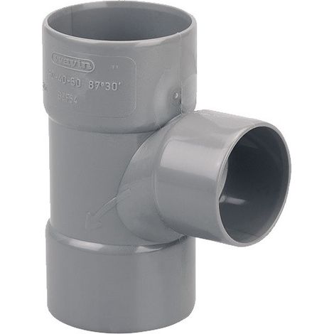 Raccord wavin 3025831 PVC ángulo 87°30