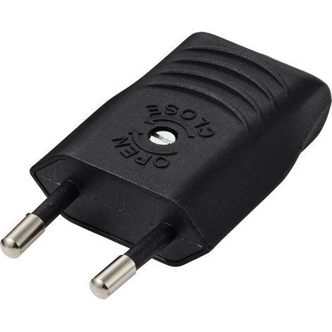 Sygonix SY-7279264 Eurostecker Plastik  230 V/AC Schwarz (1/3)