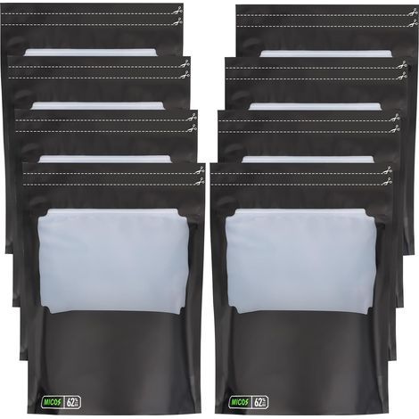 8 Pièces Sachet de Conservation de L'humidité Intégré, Réutilisables Sacs avec Fenêtre de Visualisation, Résistant à L'humidité avec Fermeture Éclair Sachet de Conservation, pour Le Stockage (1/5)