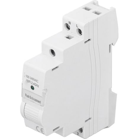 Compteur Énergie Intelligent WiFi Mesure Temps Réel Tension Courant Puissance Monophasé 1 Module Contrôle Électrique AC 100-240V (1/5)