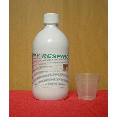 Happy Respiro mangime complementare apparato respiratorio per cavalli 500 ml con dosatore (1/2)