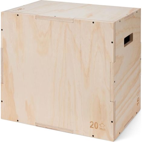 Holz-Plyo-Box mit 3 Höhen bis 204 kg – Sprungbox – plyometrische Trainingsbox (1/5)