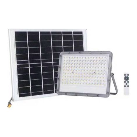 Faro Proiettore Faretto Solare Led 100w con Telecomadndo Pannello (1/4)