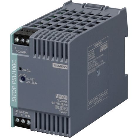 Siemens 6EP13325BA10 Hutschienen-Netzteil (DIN-Rail) 24 V/DC 4 A 96 W Anzahl Ausgänge:1 x Inhalt 1