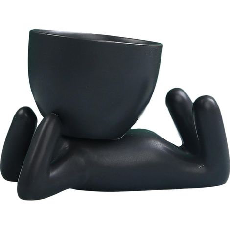 Keramiktöpfe mit Drainagelöchern schlichtes Design (1/5)