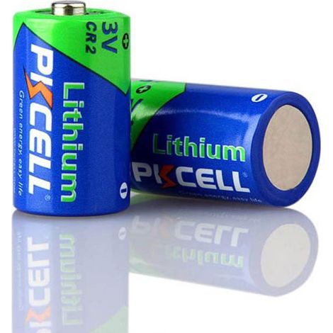 Pkcell – Pile CR2 Lithium 3V – Pile bouton pour appareils électroniques – Alimentation souris, claviers, détecteurs de fumée – Conditionnement blister x1 (1/4)