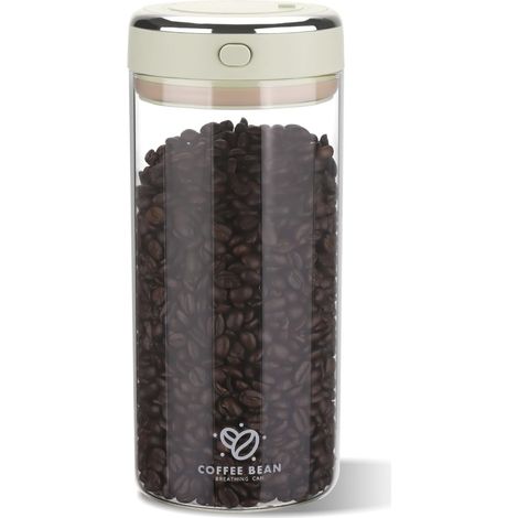 1 Bocal café, valve CO2, verre borosilicate, indicateur date, cuisine bureau (1/5)