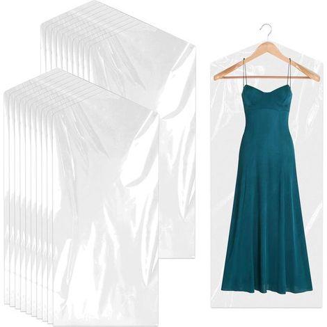Juego de 20 bolsas de plástico transparente para ropa de 60 x 120 cm. (1/5)