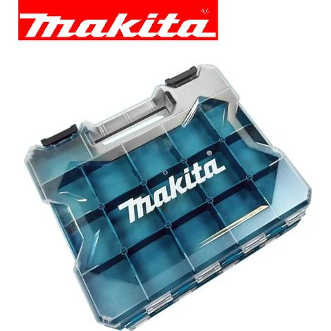 Makita E-26870 MAK2 Clear Lid Organiser Tool Box Carry Case for Bits + Dividers