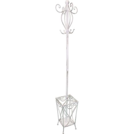 Outdoor -Steckdosen in 8 Haken mit Schlägereien und antiker weißer Aluminiumstruktur (1/3)
